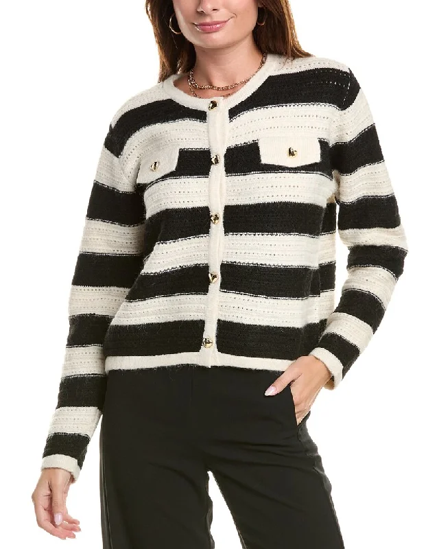 Anna Kay Carreaux Cardigan Stretchy Elastic Breathable