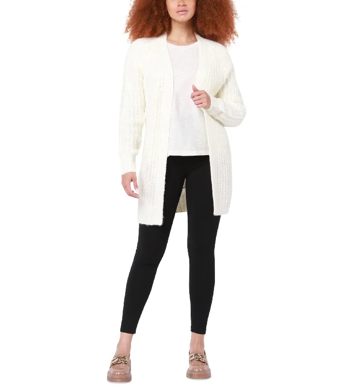 Black Tape Womens Long Sleeve Chunky Melange Knit Sweater Cardigan Cotton Fabric Linen Fabric Terry Fabric Black Tape Womens Long Sleeve Chunky Melange Knit Sweater Cardigan Cotton Fabric Linen Fabric Terry Fabric