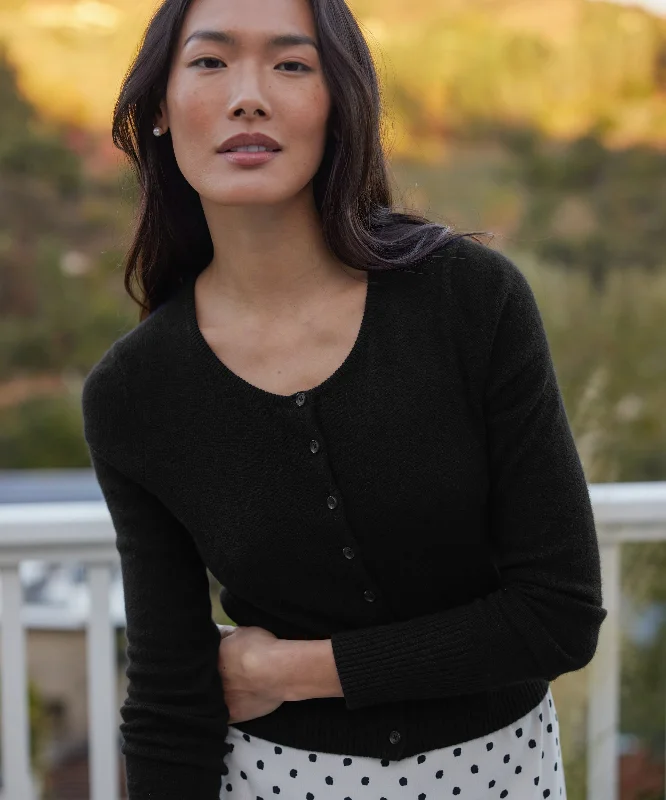 Cashmere Finley Cardigan Silk Blend Satin Velvet