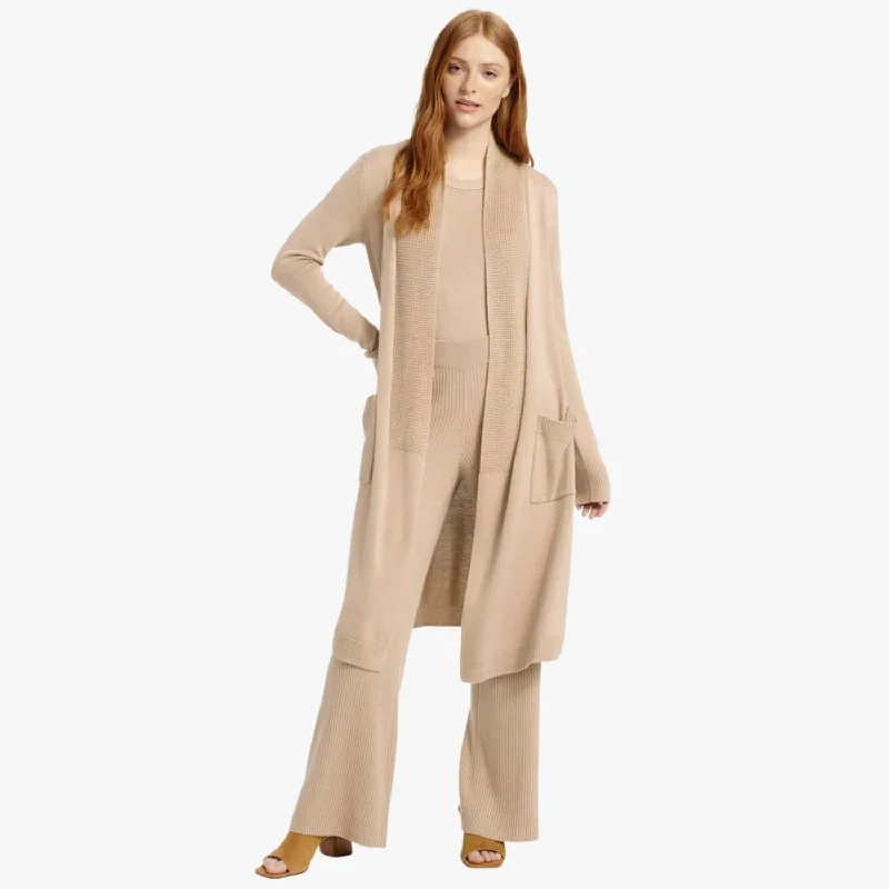 Chantal Cardigan (Latte) Sequined Glittery Shiny