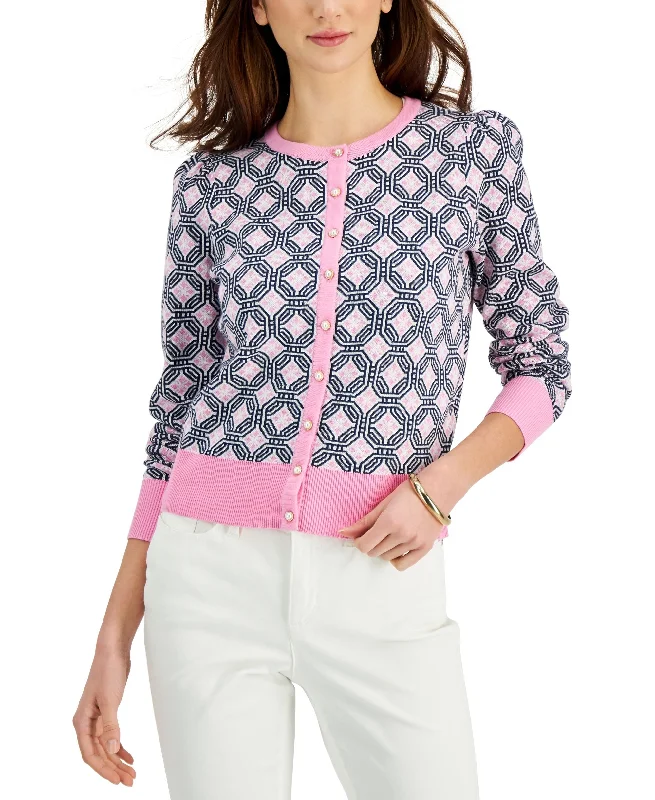 Charter Club Button Front Cardigan Rayon Fabric Velvet Fabric Corduroy Fabric