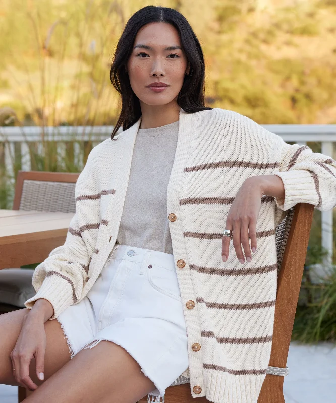 Chloe Cardigan Striped Floral Plaid