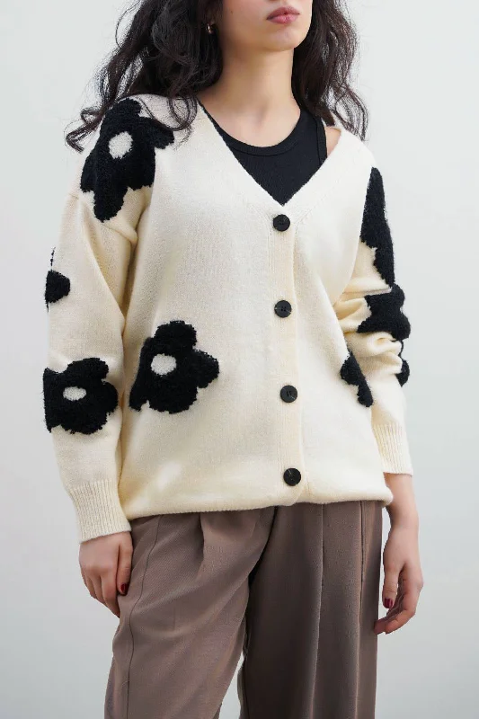 FORGET-ME-NOT CARDIGAN Plaid Cardigan Polka Dot Checkered