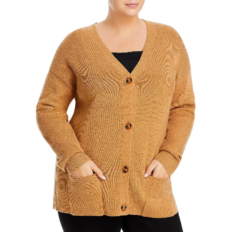 French Connection Womens Tomasa Ribbed V-Neck Cardigan Sweater Embroidered Appliqued Beaded French Connection Womens Tomasa Ribbed V-Neck Cardigan Sweater Embroidered Appliqued Beaded