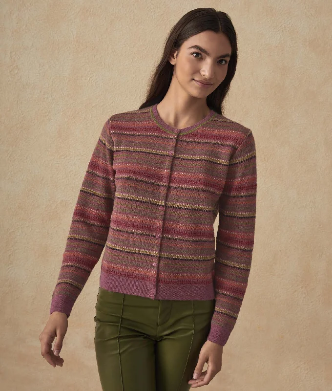 Jacquard Bomber Baby Alpaca Cardigan Anti-Pilling Anti-Shrink Durable