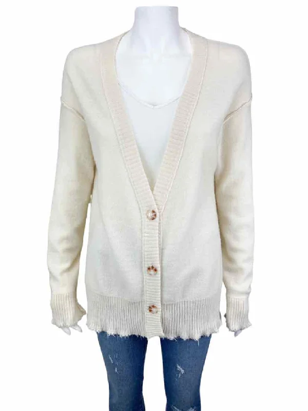 Michael Stars Women's Distressed Ovrszd Cardigan Sweater Ivory Size S (runs big) Machine Wash Dry Clean Hand Wash Michael Stars Women's Distressed Ovrszd Cardigan Sweater Ivory Size S (runs big) Machine Wash Dry Clean Hand Wash