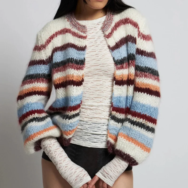*JUST LANDED* Gabi Cardigan Chalk Hooded Cardigan Collared Cardigan Shawl Collar
