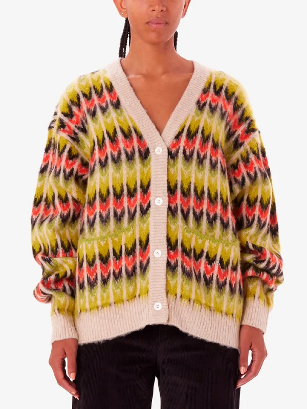 Granny Cardigan Front Pockets Side Pockets Patch Pockets