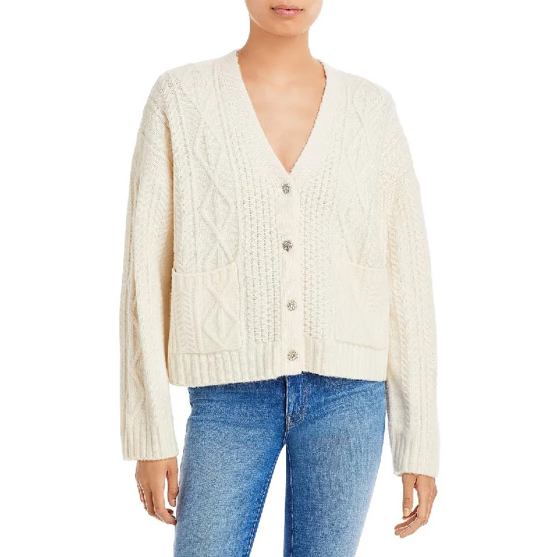Rails Womens Bixby Wool Jeweled Buttons Cardigan Sweater Terry Terry Cloth Terry Knit
