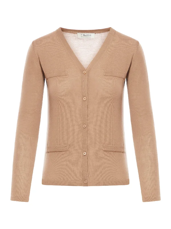 Wool yarn cardigan Silk Blend Satin Velvet