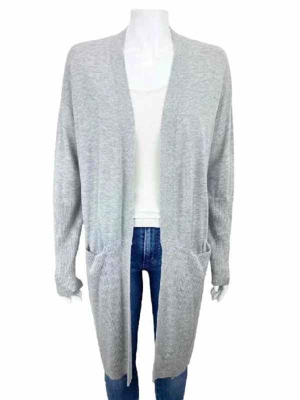 Splendid Women's Lightweight Open Cardigan Sweater Heather Grey Size M Cardigan Knitwear Sweater