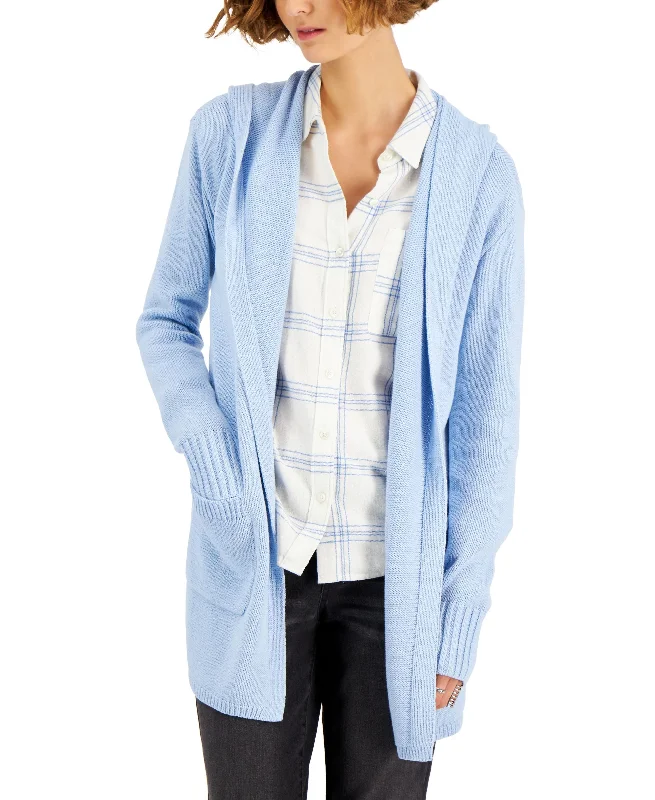 Style & Co Hooded Cardigan Hooded Cardigan Collared Cardigan Shawl Collar