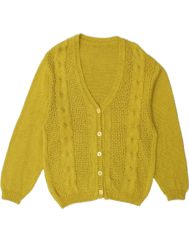 VINTAGE Womens Cardigan Sweater UK 16 Large Green Wool Fabric Cashmere Fabric Tweed Fabric VINTAGE Womens Cardigan Sweater UK 16 Large Green Wool Fabric Cashmere Fabric Tweed Fabric